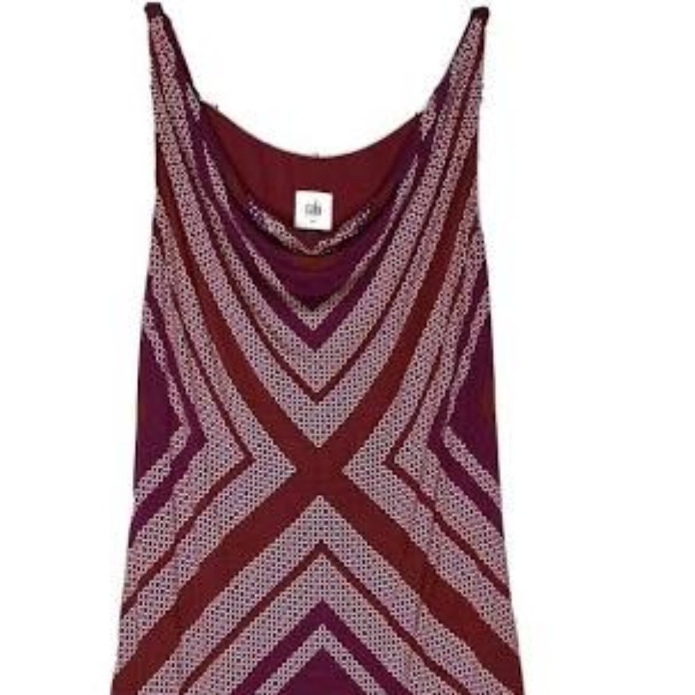cabi Printed Drape Tank NWT S